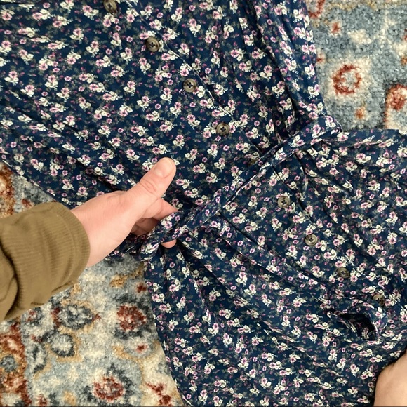 Ripzone mini 90s style skater dress button up dress with tie details xs! - Picture 5 of 5